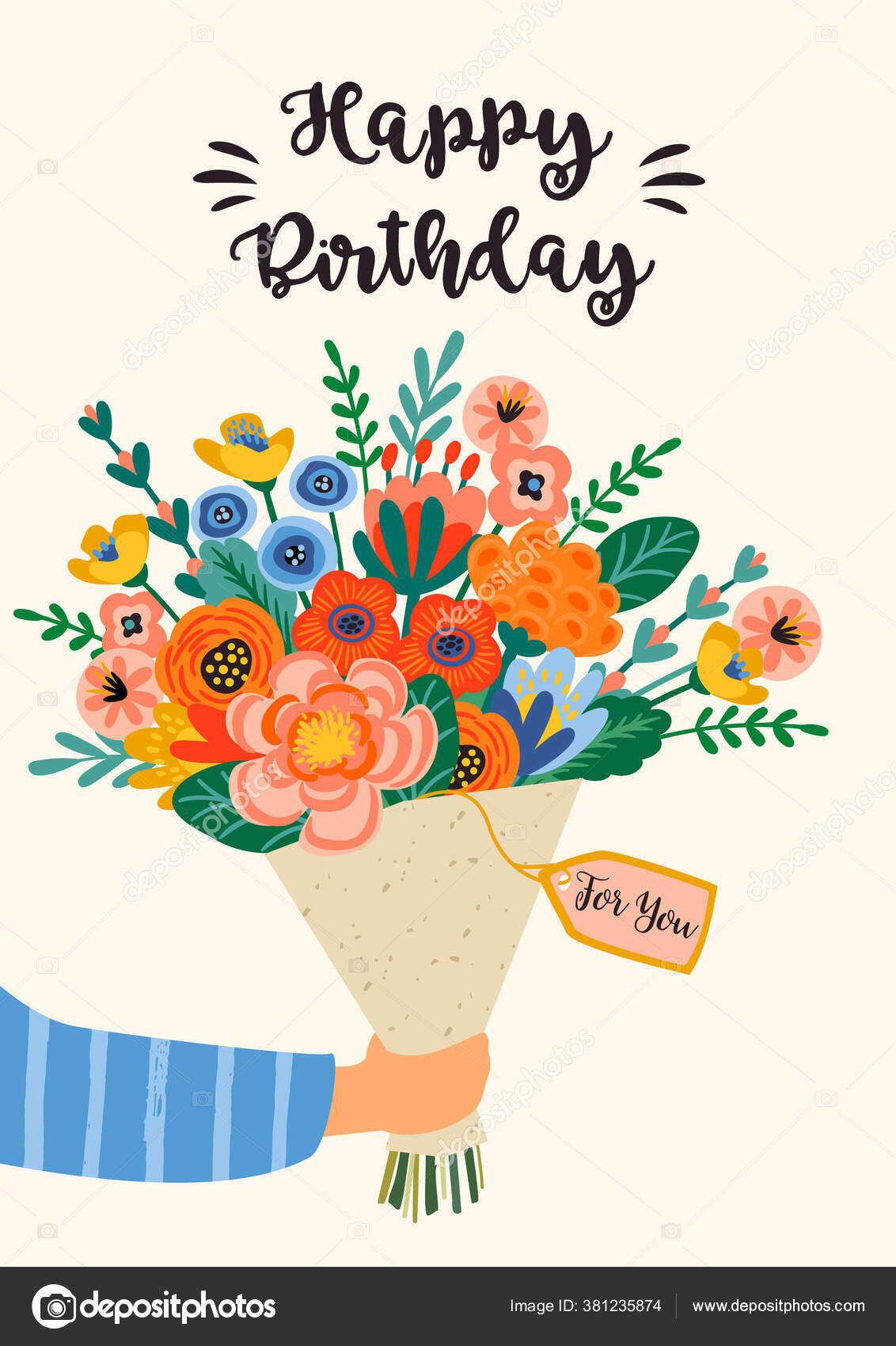 Joyeux Anniversaire Illustration Vectorielle De Bouquet De Fleurs Mignon Image Vectorielle Par Nadezda Grapes C Illustration Joyeux Anniversaire Illustration Vectorielle De Bouquet De Fleurs Mignon Image Vectorielle Par Nadezda Grapes C Illustration