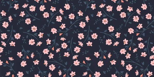 Floral seamless pattern. Vector design for paper, cover, fabric, interior decor and other. — Stock Vector