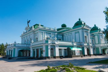 Akademik Tiyatro drama ve hiciv Omsk şehir Rusya 2018