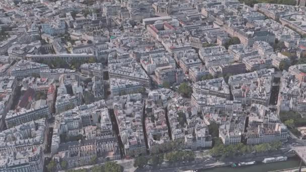 Tiro Arquitectura Las Inmediaciones Notre Dame Paris Centro París Desde — Vídeos de Stock