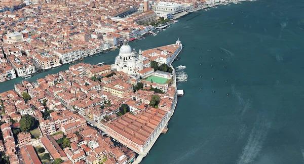 Venecia Italia desde la altitud del quadrocopter, Gran Canal, 2019 en 3D — Foto de Stock