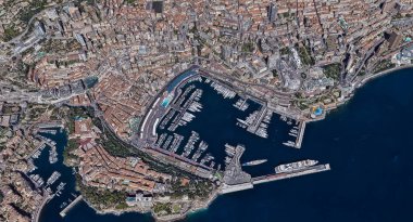 Monaco Monte Carlo en pahalı şehir öğleden sonra 3 d yükseklikte
