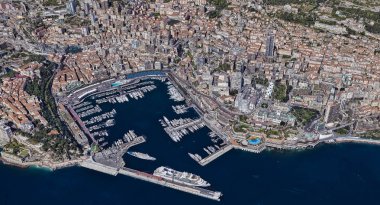 Monaco Monte Carlo en pahalı şehir öğleden sonra 3 d yükseklikte