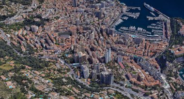 Monaco Monte Carlo en pahalı şehir öğleden sonra 3 d yükseklikte
