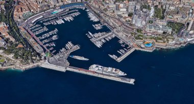 Monaco Monte Carlo en pahalı şehir öğleden sonra 3 d yükseklikte
