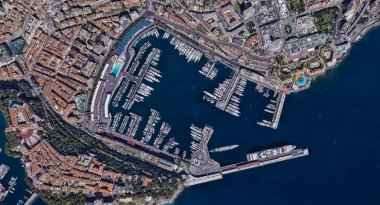 Monaco Monte Carlo en pahalı şehir öğleden sonra 3 d yükseklikte