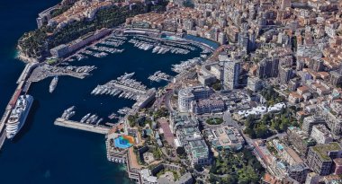 Monaco Monte Carlo en pahalı şehir öğleden sonra 3 d yükseklikte
