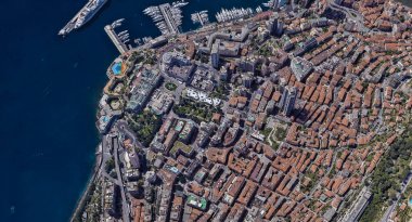 Monaco Monte Carlo en pahalı şehir öğleden sonra 3 d yükseklikte