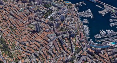 Monaco Monte Carlo en pahalı şehir öğleden sonra 3 d yükseklikte