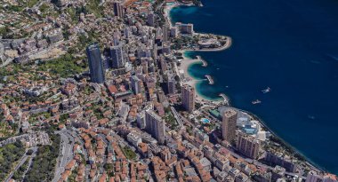Monaco Monte Carlo en pahalı şehir öğleden sonra 3 d yükseklikte