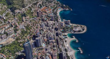 Monaco Monte Carlo en pahalı şehir öğleden sonra 3 d yükseklikte
