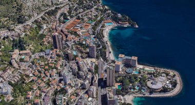 Monaco Monte Carlo en pahalı şehir öğleden sonra 3 d yükseklikte