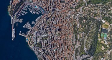 Monaco Monte Carlo en pahalı şehir öğleden sonra 3 d yükseklikte