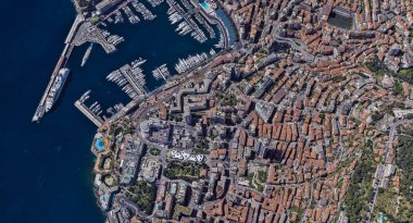 Monaco Monte Carlo en pahalı şehir öğleden sonra 3 d yükseklikte