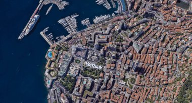 Monaco Monte Carlo en pahalı şehir öğleden sonra 3 d yükseklikte