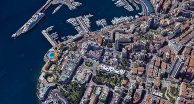 Monaco Monte Carlo en pahalı şehir öğleden sonra 3 d yükseklikte