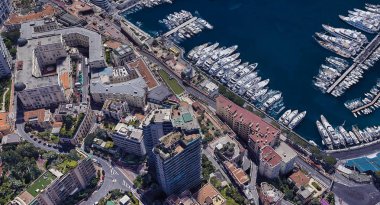 Monaco Monte Carlo en pahalı şehir öğleden sonra 3 d yükseklikte