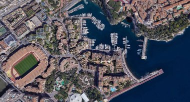 Monaco Monte Carlo en pahalı şehir öğleden sonra 3 d yükseklikte
