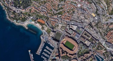 Monaco Monte Carlo en pahalı şehir öğleden sonra 3 d yükseklikte