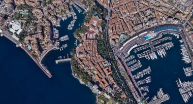 Monaco Monte Carlo en pahalı şehir öğleden sonra 3 d yükseklikte