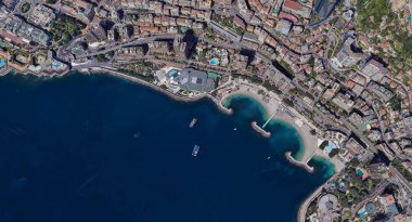 Monaco Monte Carlo en pahalı şehir öğleden sonra 3 d yükseklikte