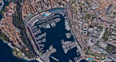Monaco Monte Carlo en pahalı şehir öğleden sonra 3 d yükseklikte