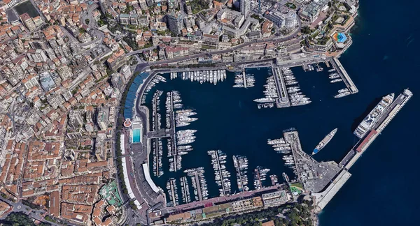 Monaco Monte Carlo en pahalı şehir öğleden sonra 3 d yükseklikte