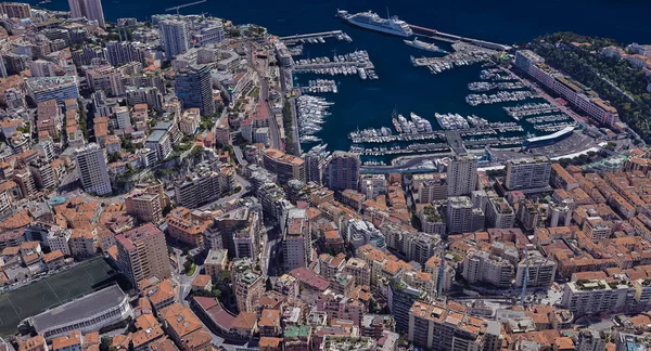 Monaco Monte Carlo en pahalı şehir öğleden sonra 3 d yükseklikte