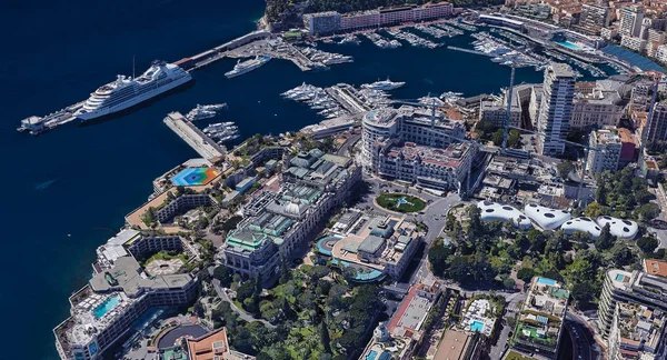Самый Дорогой Город Монако Монте Карло Полдень Высоты — стоковое фото