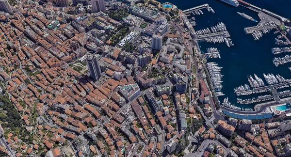 Monaco Monte Carlo en pahalı şehir öğleden sonra 3 d yükseklikte