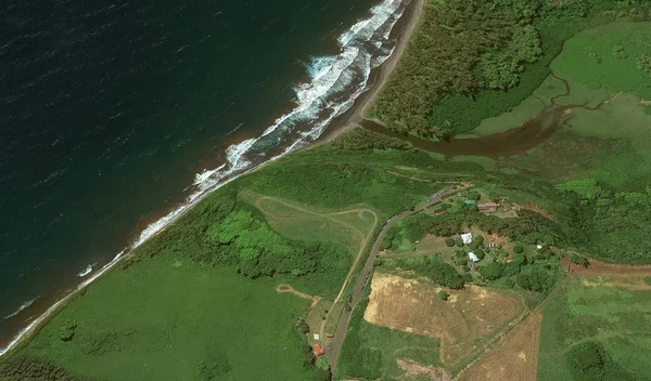 Miami Abd adasının sahil kabartma bir kuş bakışı