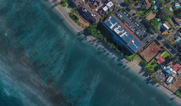 Coast of Lahaina Hawaii USA, bird's eye view in 3D — Stock Photo, Image