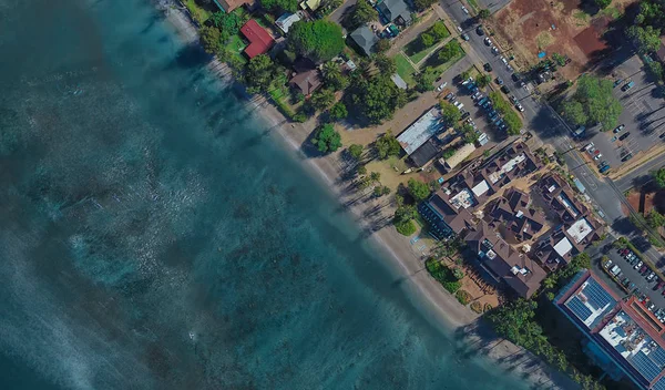 Costa de Lahaina Hawaii USA, vista de pájaro en 3D — Foto de Stock