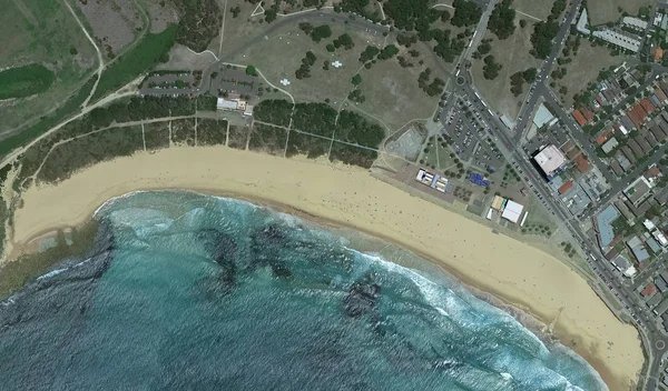 Coast of the Australian city of Sydney, from a bird's eye view — Stock Photo, Image