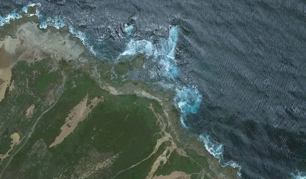 Costa della città australiana di Sydney, da una vista a volo d'uccello — Foto Stock