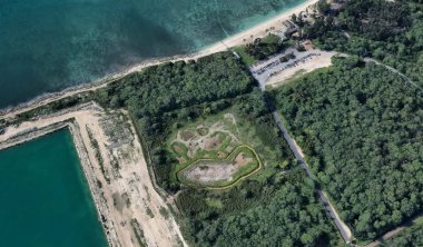 Pasifik okyanusu, Honolulu Hawaii Amerika Birleşik Devletleri drone yüksekliği ile