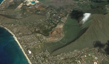Pasifik okyanusu, Honolulu Hawaii Amerika Birleşik Devletleri drone yüksekliği ile