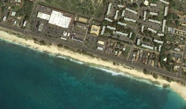 Pasifik okyanusu, Honolulu Hawaii Amerika Birleşik Devletleri drone yüksekliği ile