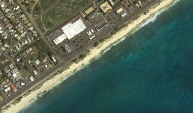 Pasifik okyanusu, Honolulu Hawaii Amerika Birleşik Devletleri drone yüksekliği ile