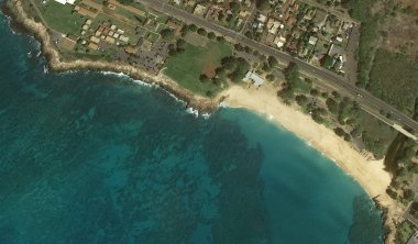 Pasifik okyanusu, Honolulu Hawaii Amerika Birleşik Devletleri drone yüksekliği ile