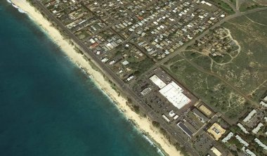 Pasifik okyanusu, Honolulu Hawaii Amerika Birleşik Devletleri drone yüksekliği ile