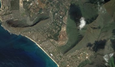 Pasifik okyanusu, Honolulu Hawaii Amerika Birleşik Devletleri drone yüksekliği ile