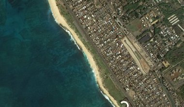 Pasifik okyanusu, Honolulu Hawaii Amerika Birleşik Devletleri drone yüksekliği ile