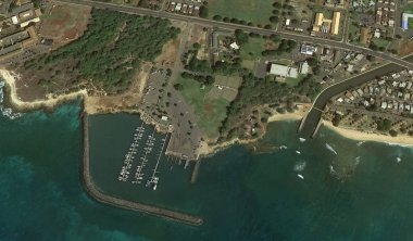 Pasifik okyanusu, Honolulu Hawaii Amerika Birleşik Devletleri drone yüksekliği ile