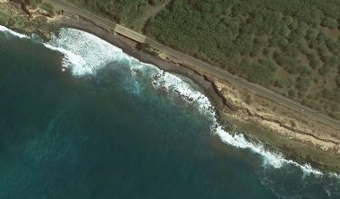 Pasifik okyanusu, Honolulu Hawaii Amerika Birleşik Devletleri drone yüksekliği ile