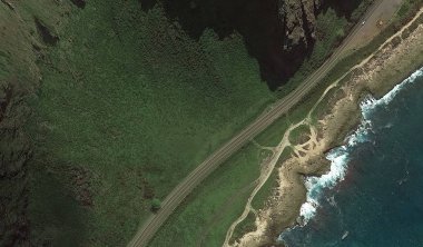 Pasifik okyanusu, Honolulu Hawaii Amerika Birleşik Devletleri drone yüksekliği ile