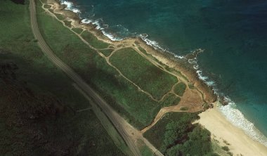 Pasifik okyanusu, Honolulu Hawaii Amerika Birleşik Devletleri drone yüksekliği ile