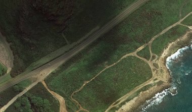 Pasifik okyanusu, Honolulu Hawaii Amerika Birleşik Devletleri drone yüksekliği ile