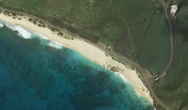 Pasifik okyanusu, Honolulu Hawaii Amerika Birleşik Devletleri drone yüksekliği ile