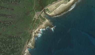 Pasifik okyanusu, Honolulu Hawaii Amerika Birleşik Devletleri drone yüksekliği ile